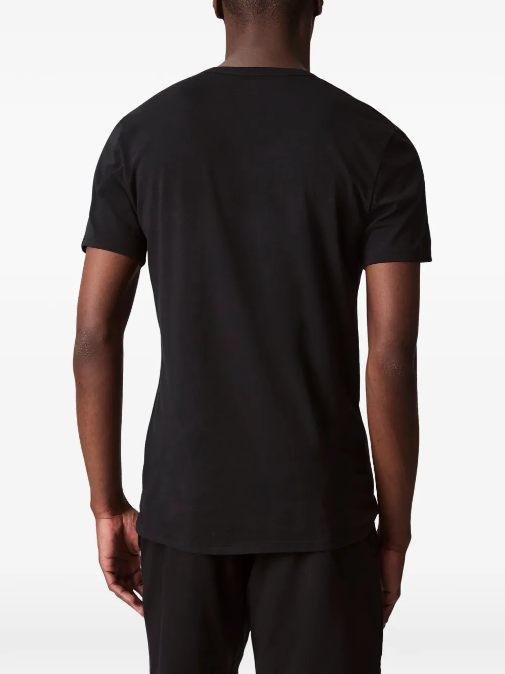 Calvin Klein Crew-neck T-shirt (set Of Three) In Black