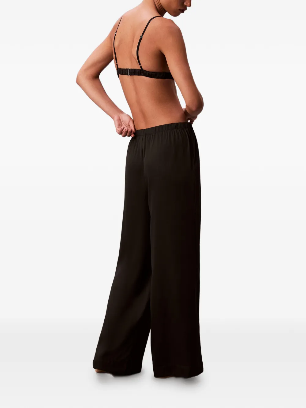 Calvin Klein Elasticated-waistband Trousers In Black