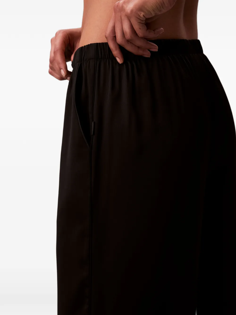 Calvin Klein Elasticated-waistband Trousers In Black