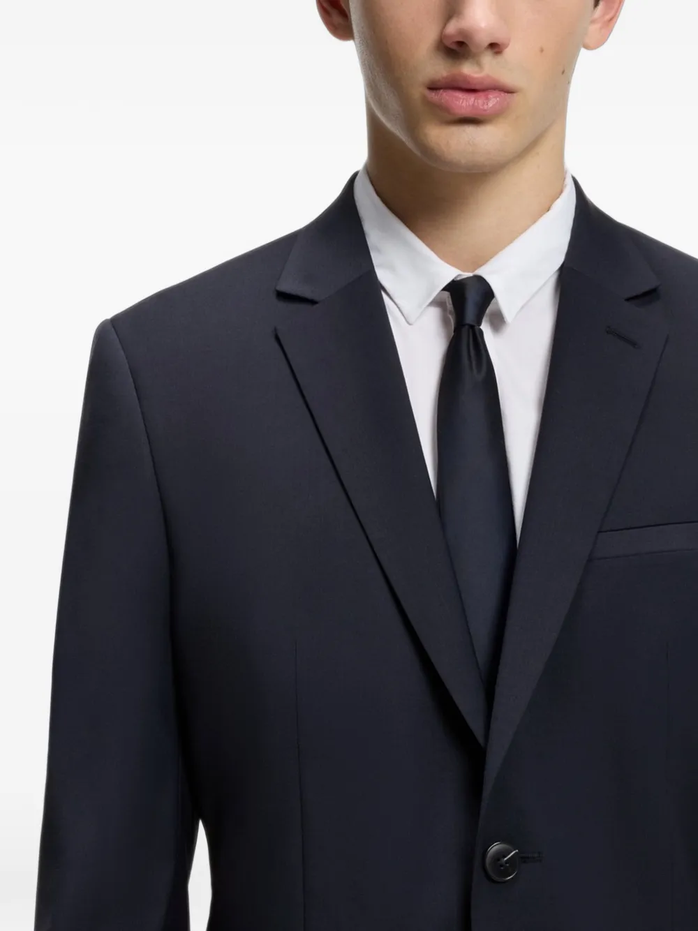 HUGO Blazer met enkele rij knopen Blauw