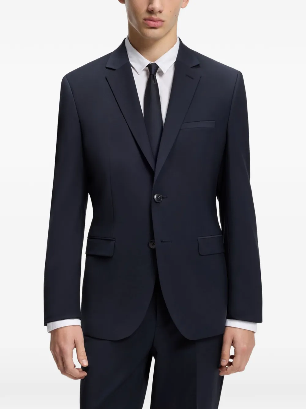 HUGO Blazer met enkele rij knopen Blauw
