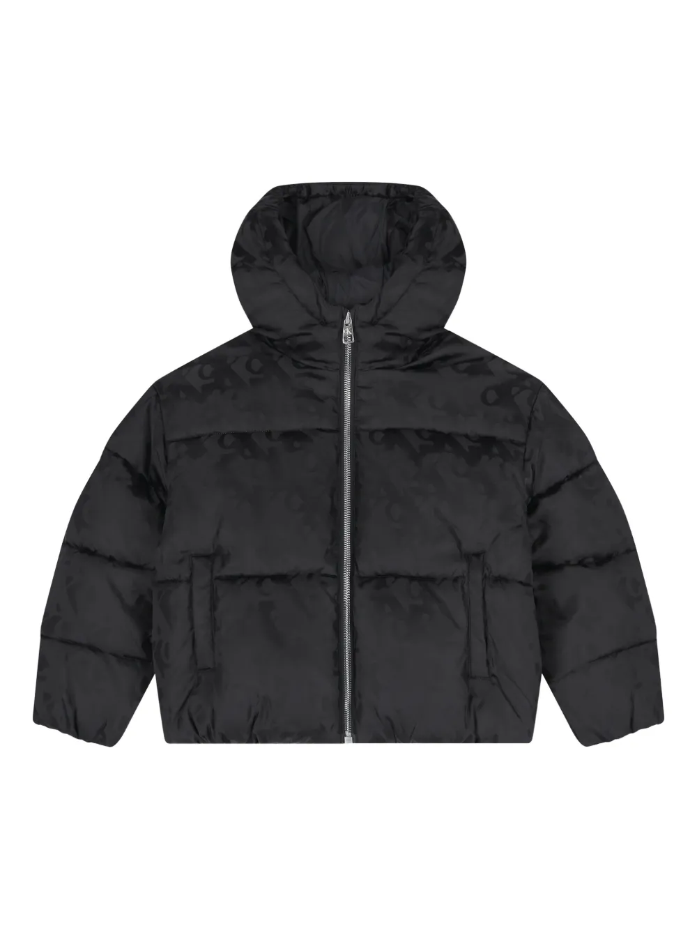 Calvin Klein Kids logo puffer jacket - Nero