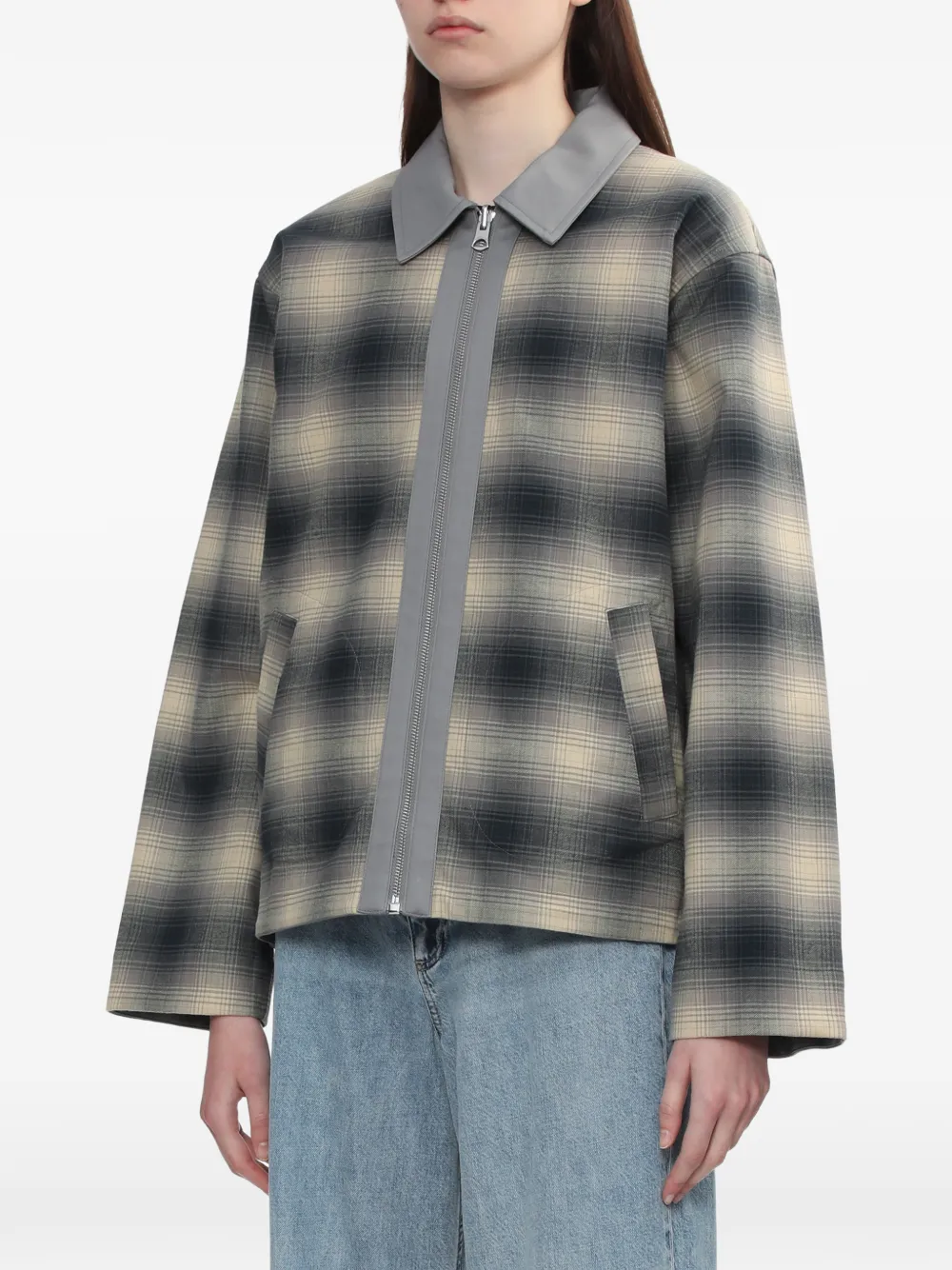  Rag & Bone Reversible Plaid Jacket - Black 