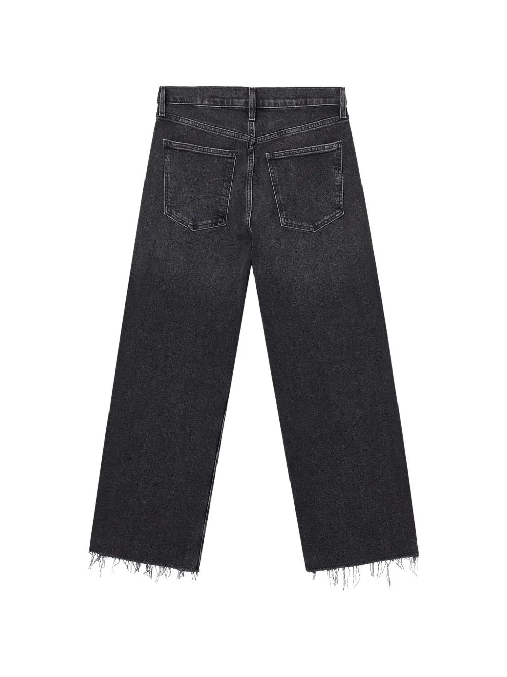 AGOLDE frayed denim jeans - Zwart