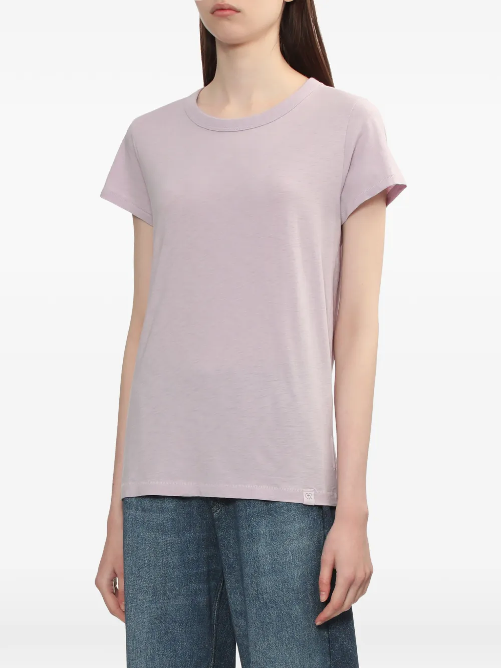  Rag & Bone Ribbed Trim T-shirt - Pink 