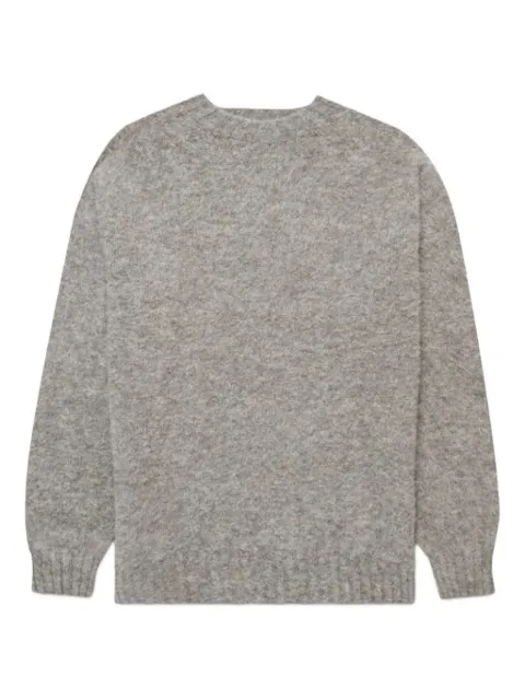 Sunspel pull moucheté à patch logo