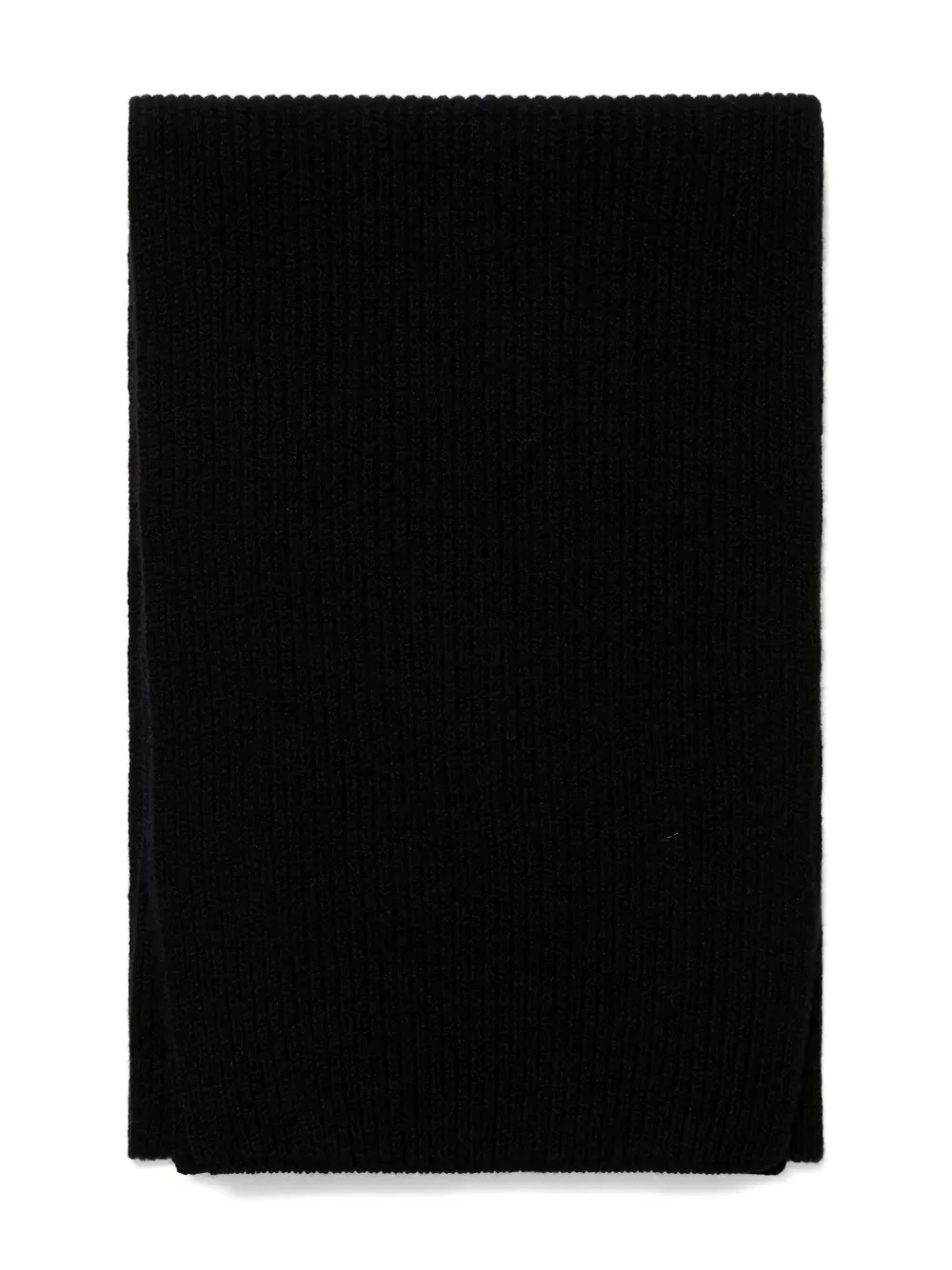 Sunspel bufanda tejida de canalé | negro | Image 1