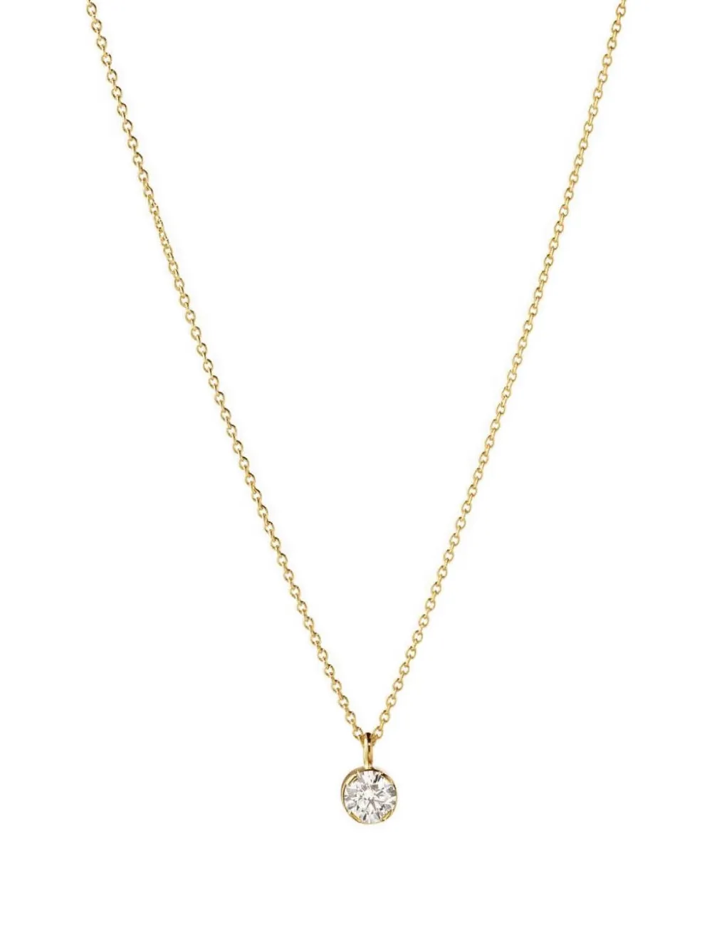 Sophie Bille Brahe 18K yellow gold Lily Diamant Simple diamond necklace - Oro