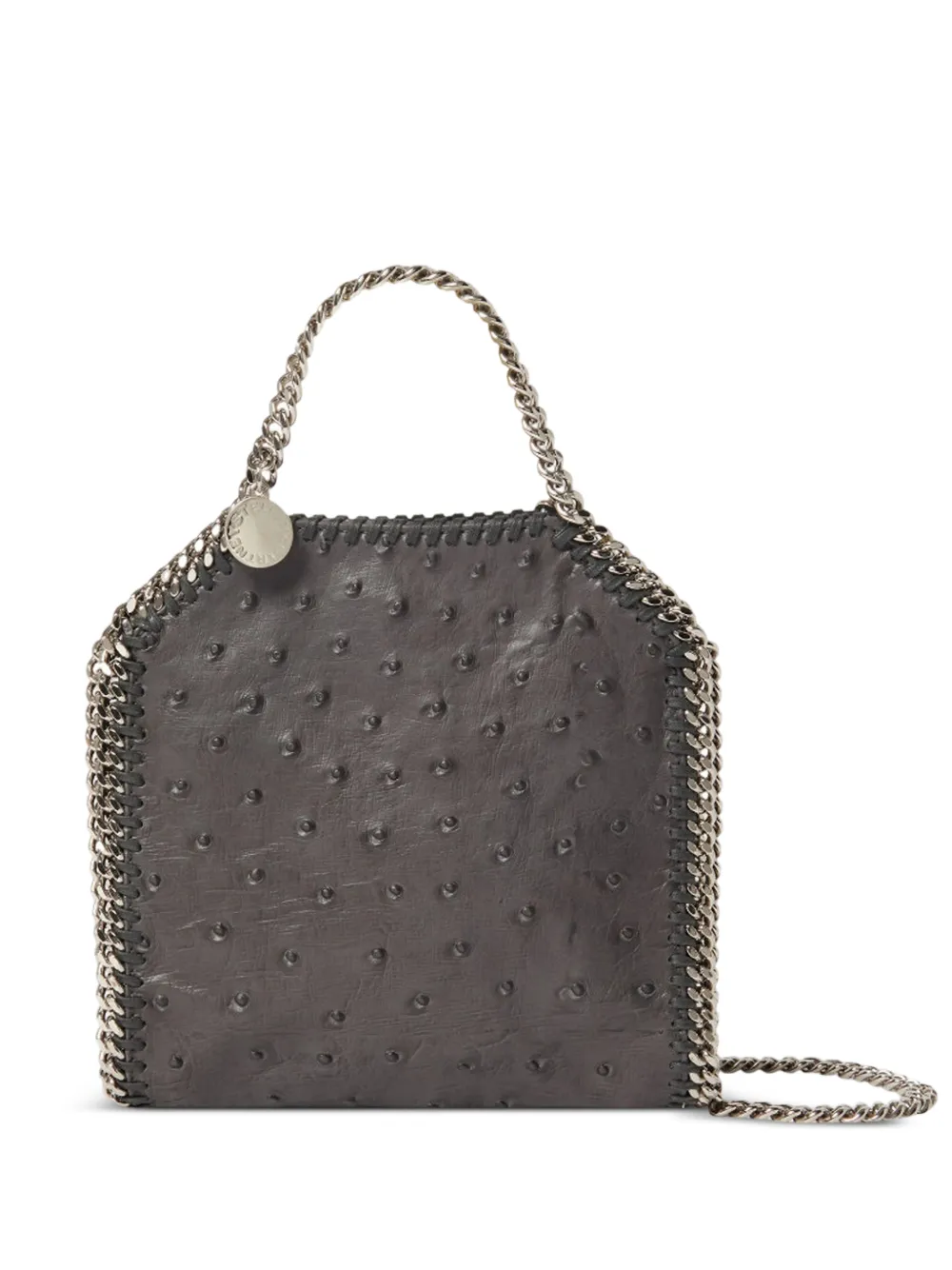 Stella McCartney tiny Falabella chain medallion tote bag - Grigio