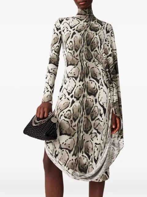 Stella McCartney vestido midi con estampado de leopardo