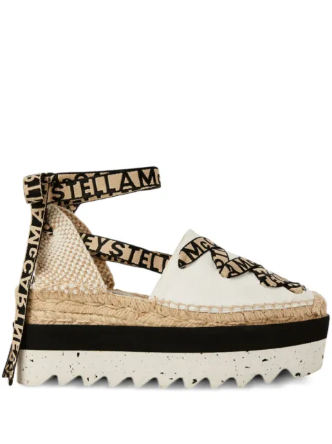 Stella McCartney alpargatas con plataforma y logo