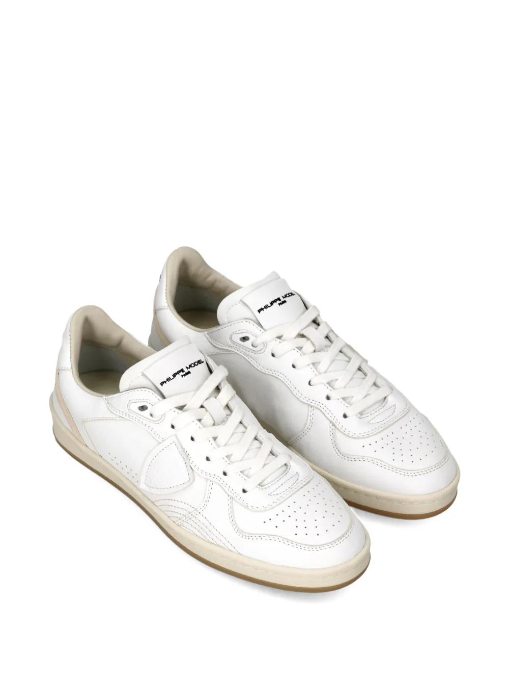 Philippe Model Paris Pgal geperforeerde leren sneakers Wit