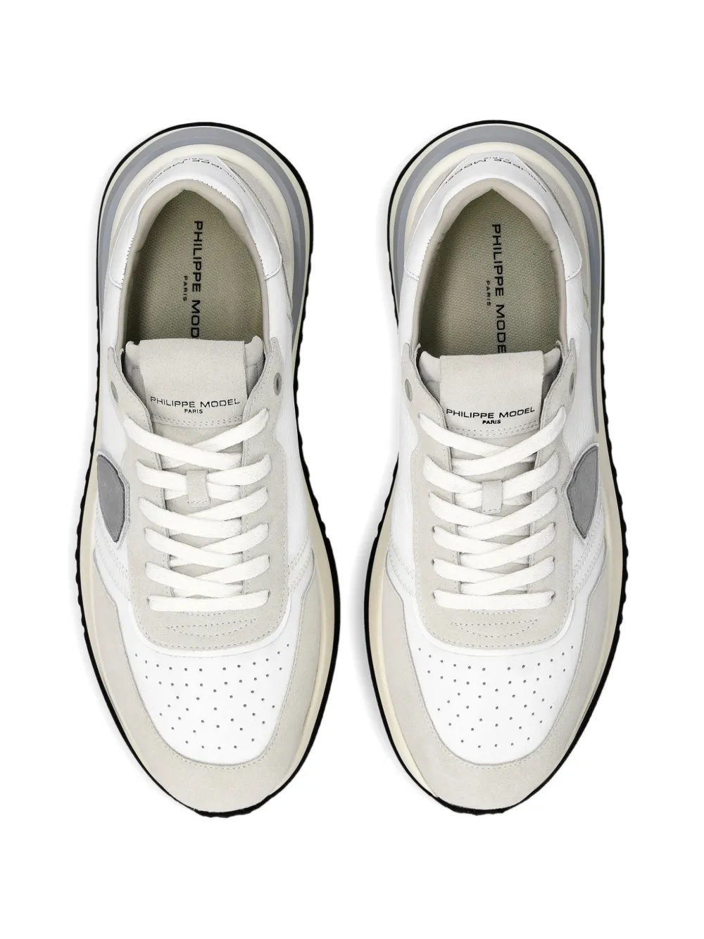 Philippe Model Paris Tropez 2.1 sneakers met triangel patch Wit