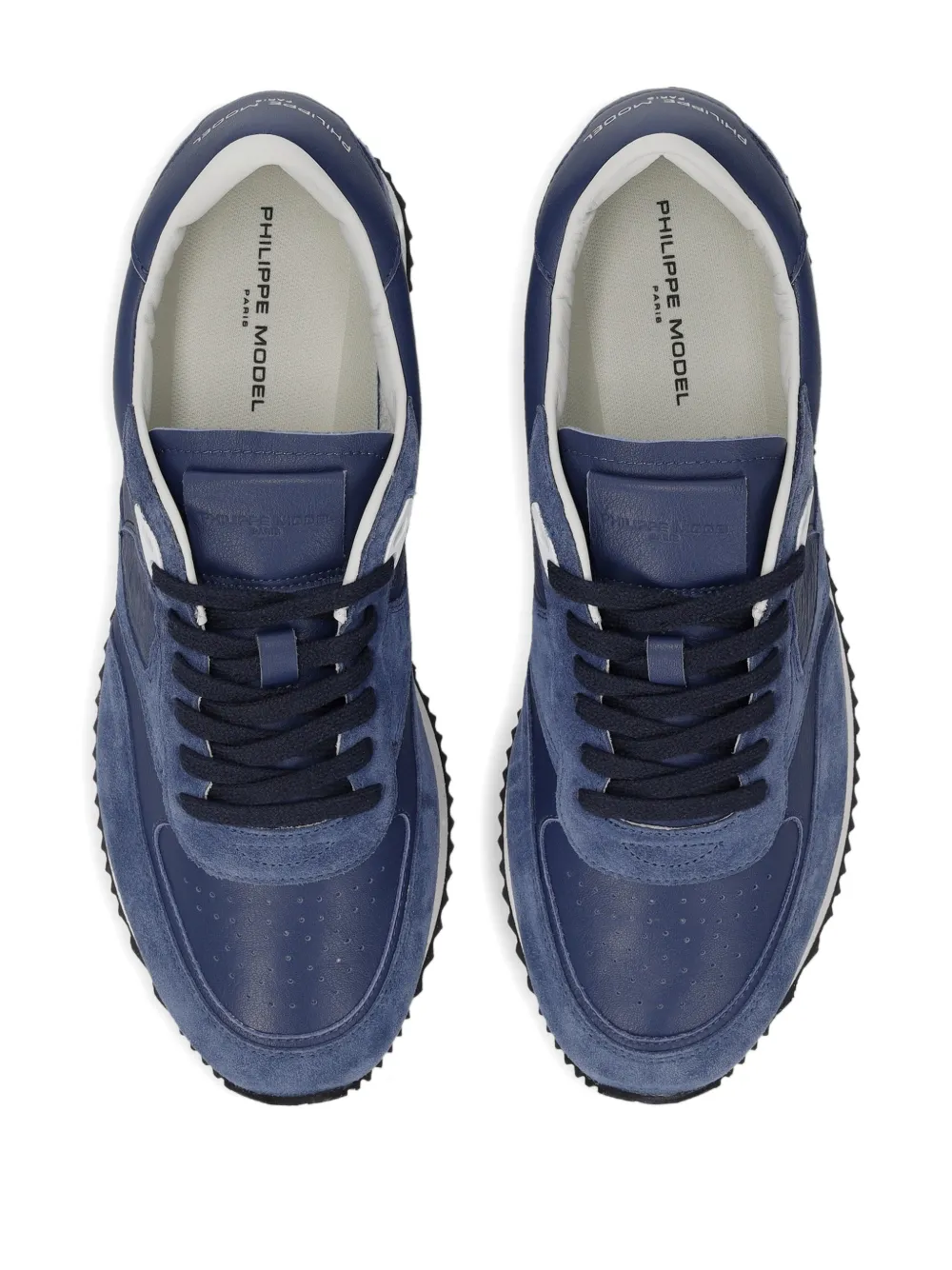 Philippe Model Paris Blville sneakers met ronde neus Blauw