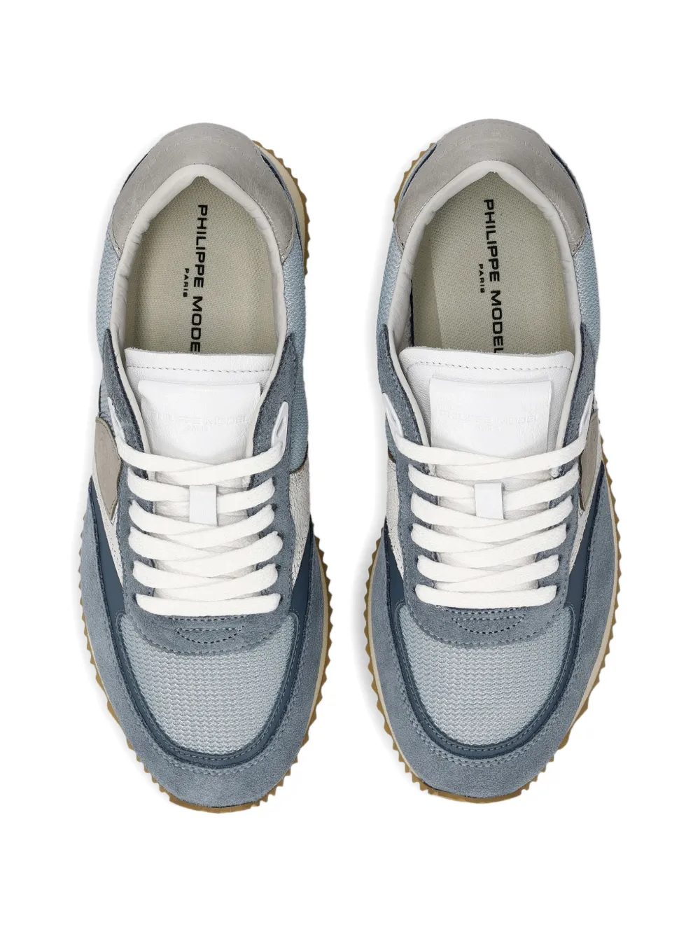 Philippe Model Paris Belville low-top sneakers met vlakken Blauw