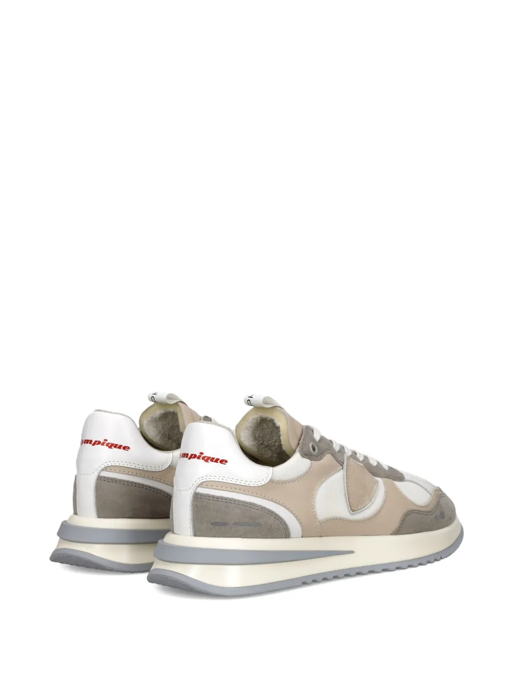 Philippe Model Paris Olympique sneakers met ronde neus Beige