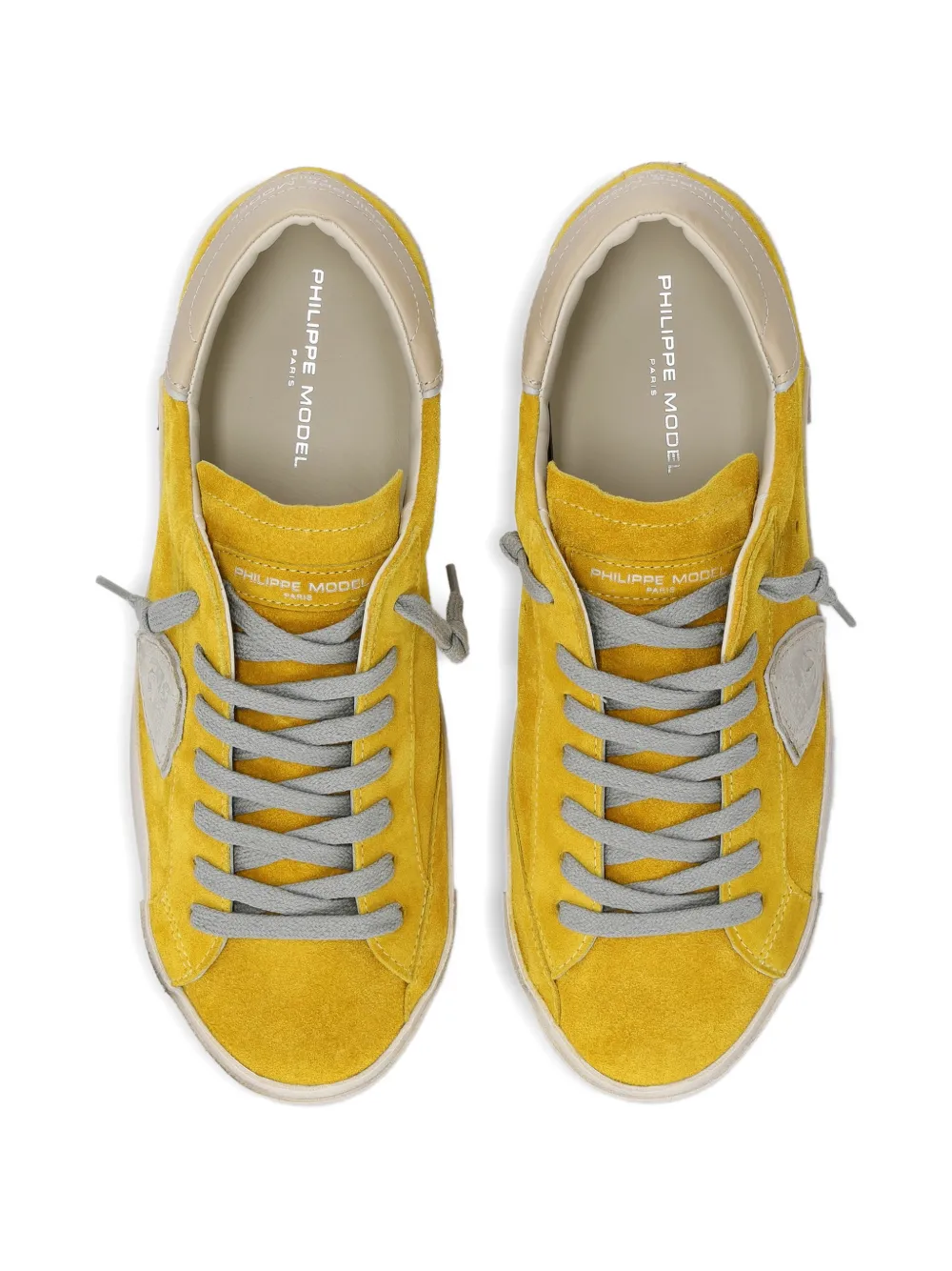 Philippe Model Paris Prsx leather low-top sneakers Geel
