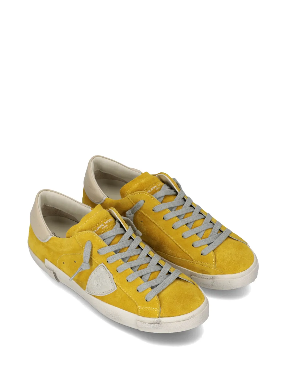 Philippe Model Paris Prsx leather low-top sneakers Geel