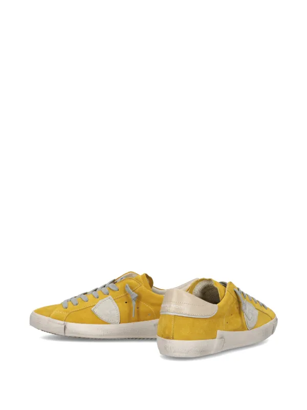 Philippe Model Paris Prsx Leather low-top Sneakers | Yellow