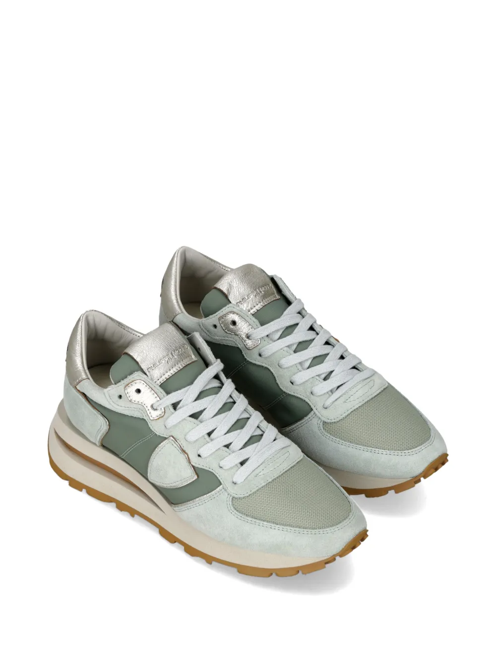 Philippe Model Paris Tropez Haute sneakers met vlakken Groen