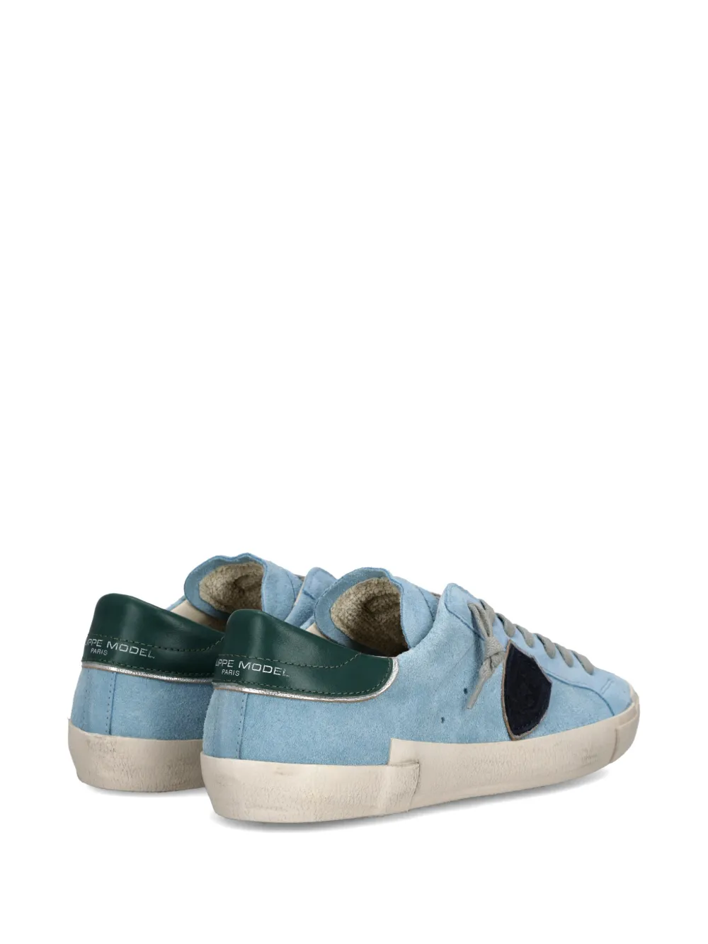Philippe Model Paris Prsx Low sneakers met triangel patch Blauw