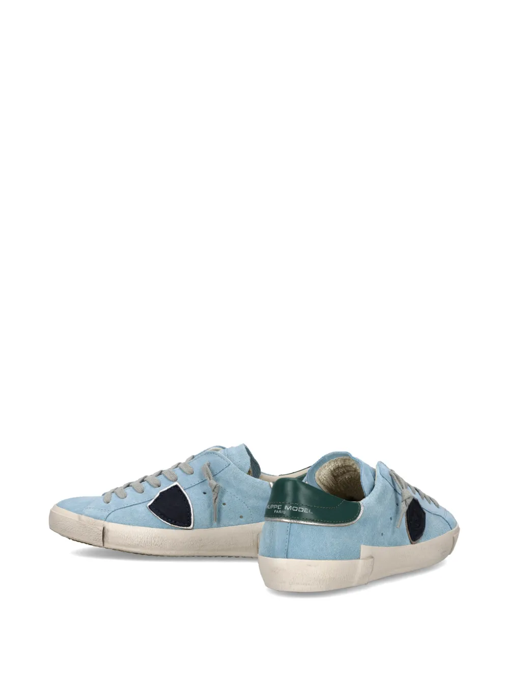 Philippe Model Paris Prsx Low sneakers met triangel patch Blauw