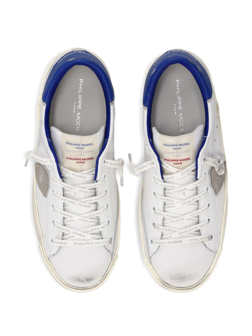 Philippe Model Paris Sneakers met logo-applicatie Wit