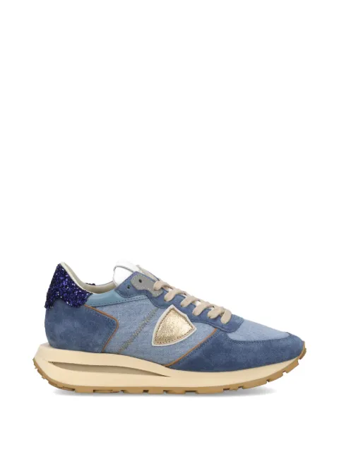 Philippe Model Paris Tropez Haute glitter-heel-counter sneakers