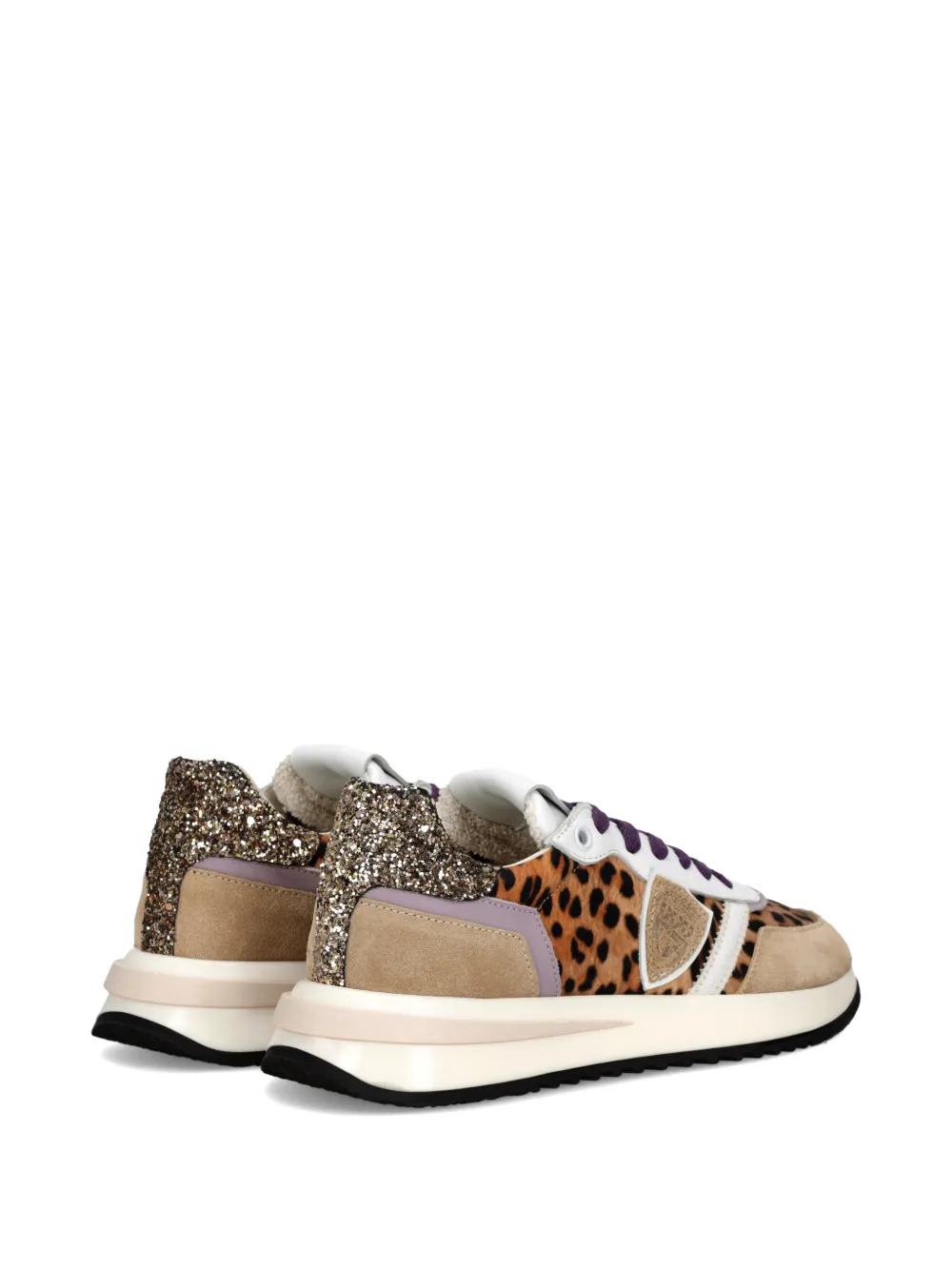 Philippe Model Paris Tropez 2.1 Low sneakers met luipaardprint Beige