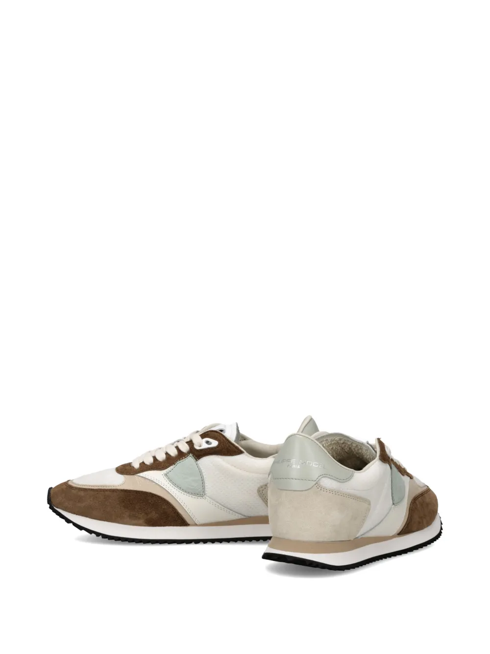 Philippe Model Paris Blville sneakers met suède vlak Wit