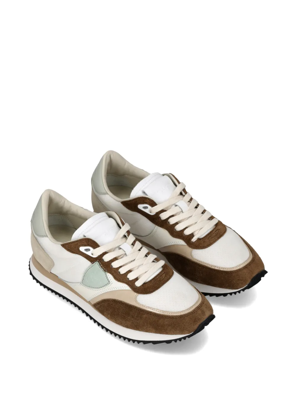 Philippe Model Paris Blville sneakers met suède vlak Wit