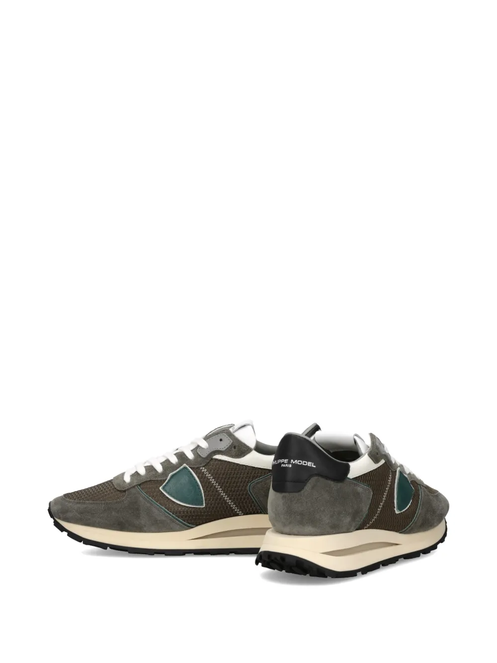 Philippe Model Paris Tropez Haute low-top sneakers met triangel patch Groen