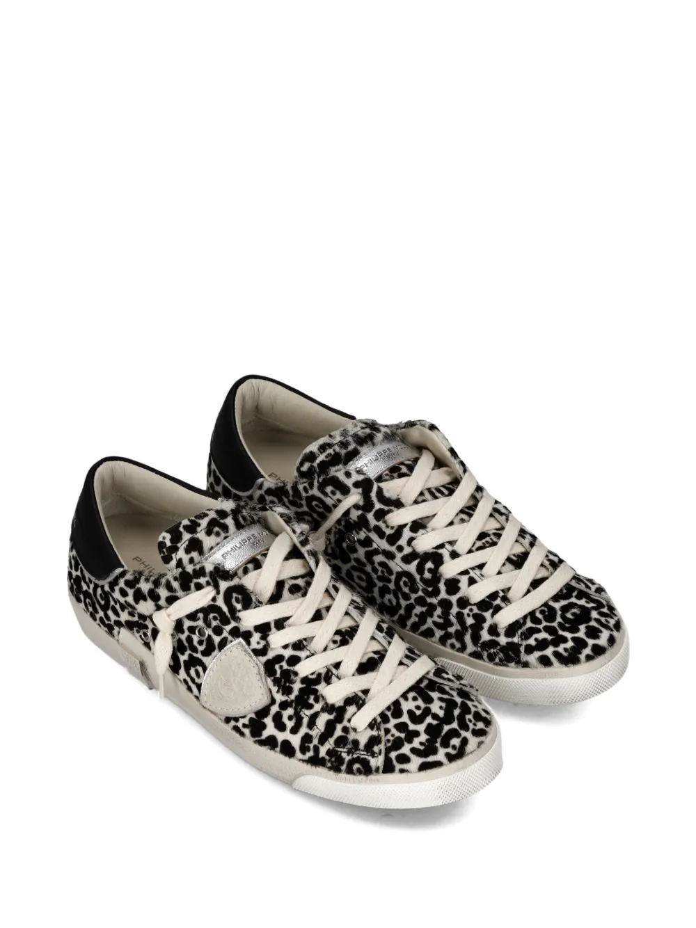 Philippe Model Paris Prsx low-top sneakers met luipaardprint Zwart