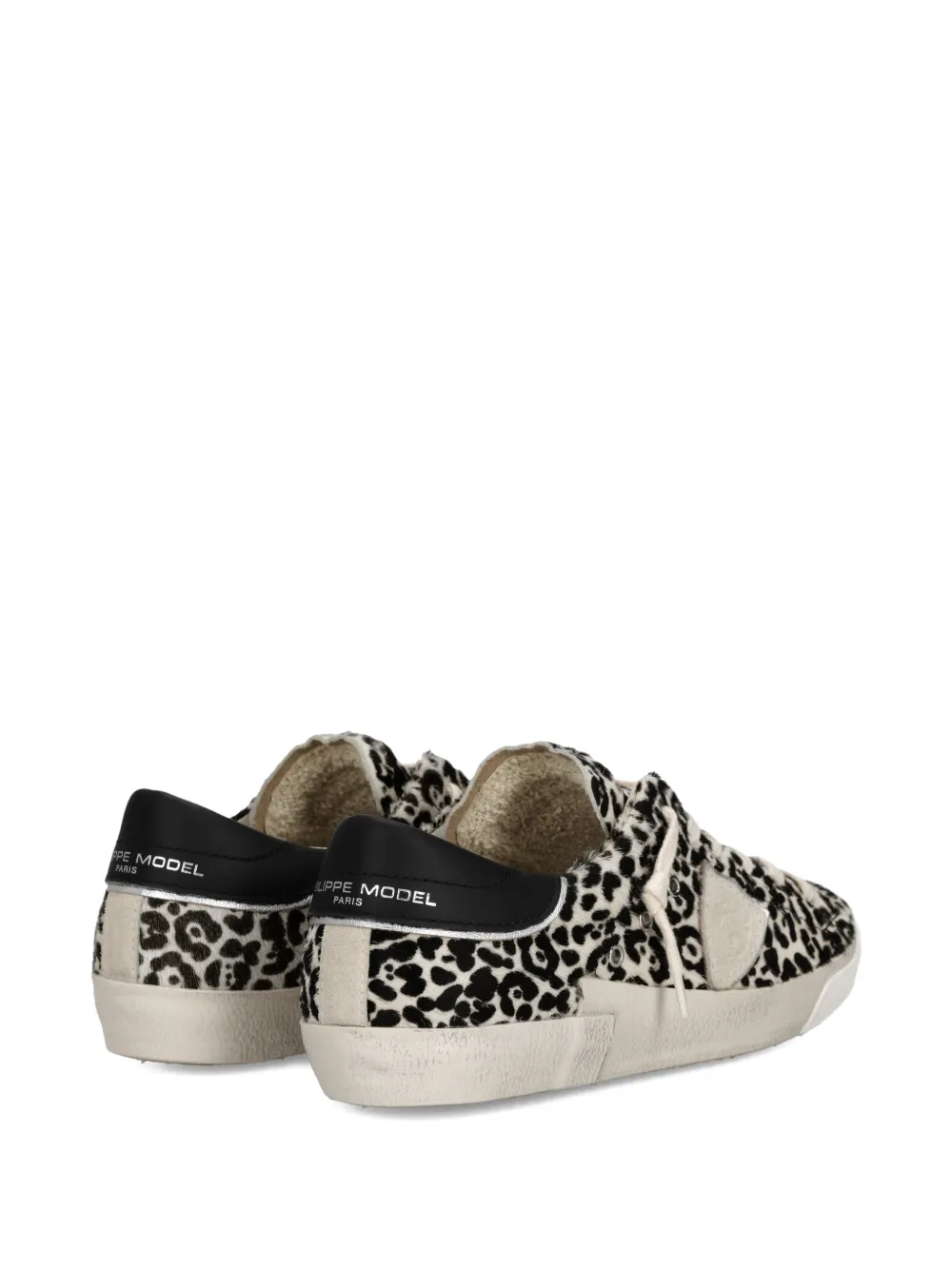 Philippe Model Paris Prsx low-top sneakers met luipaardprint Zwart