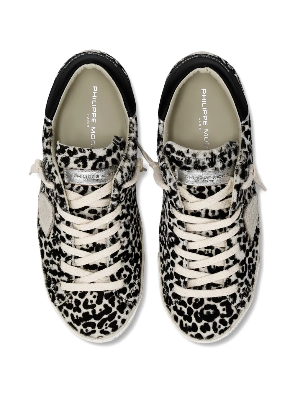 Philippe Model Paris Prsx low-top sneakers met luipaardprint Zwart