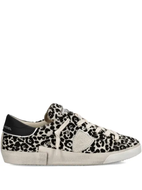 Philippe Model Paris tenis Prsx con estampado de leopardo
