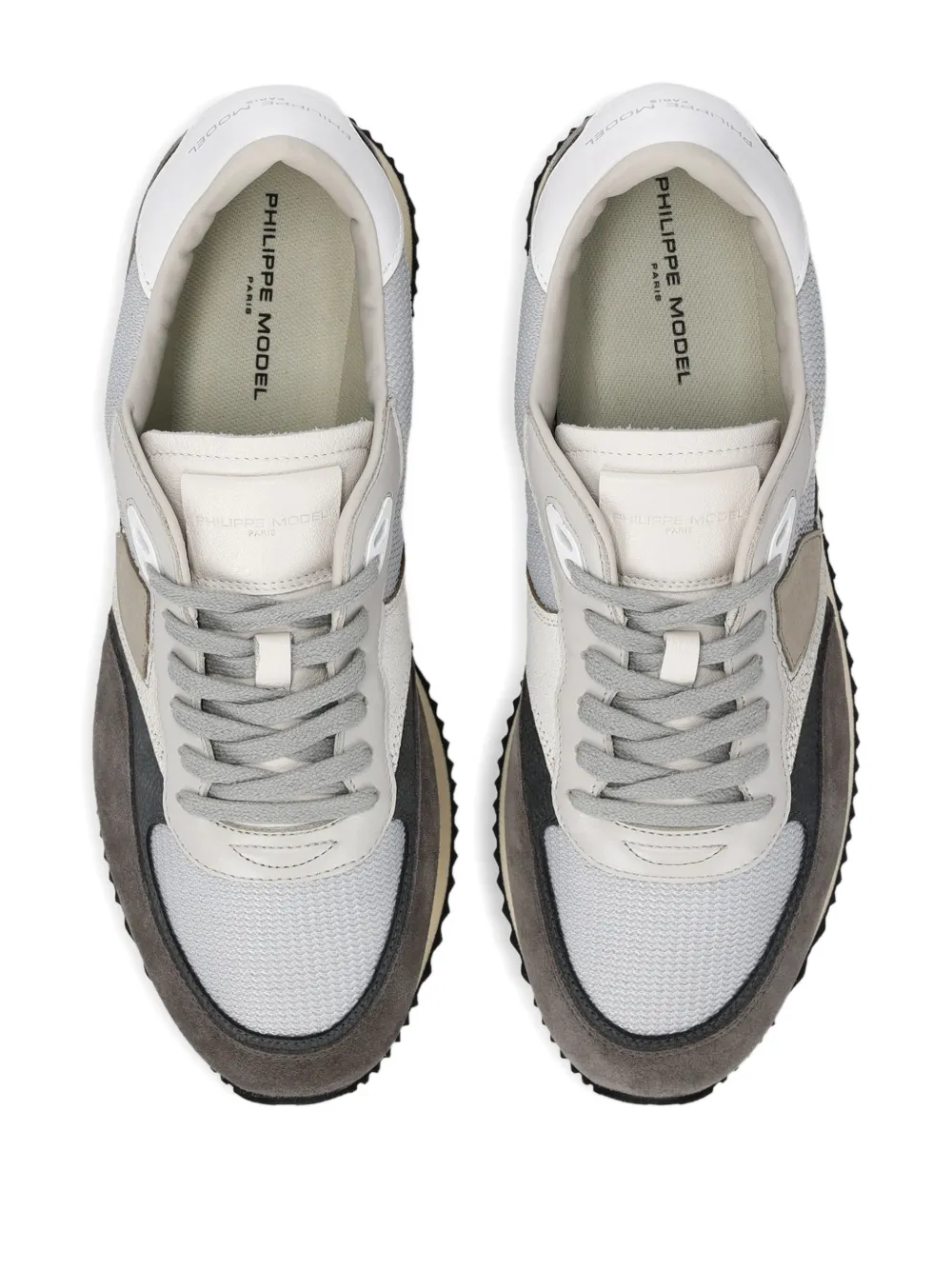 Philippe Model Paris Low Man sneakers met vlakken Grijs