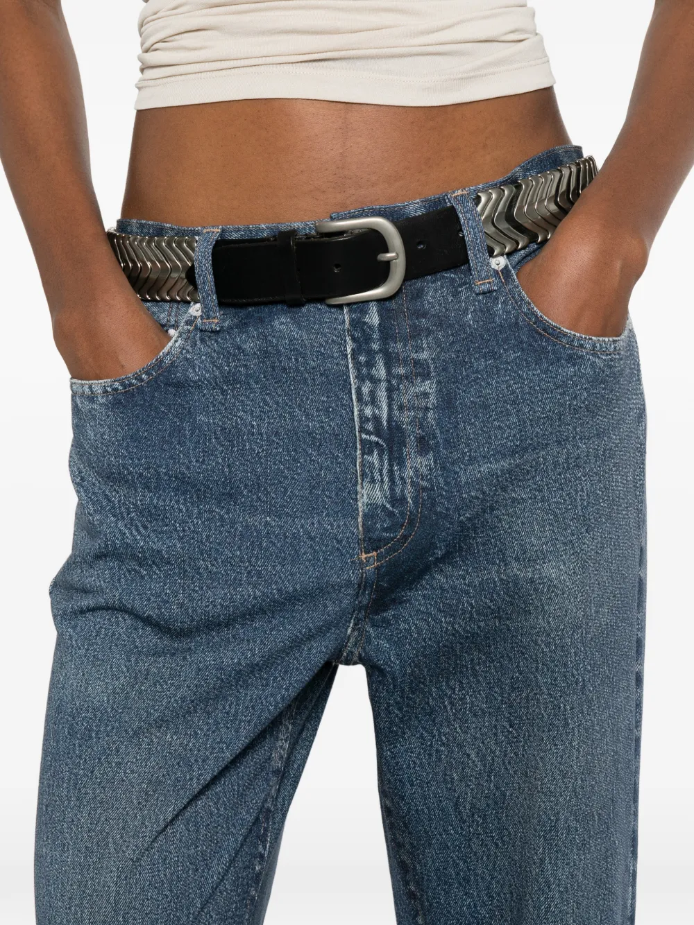 rag & bone Broek met knopen Blauw