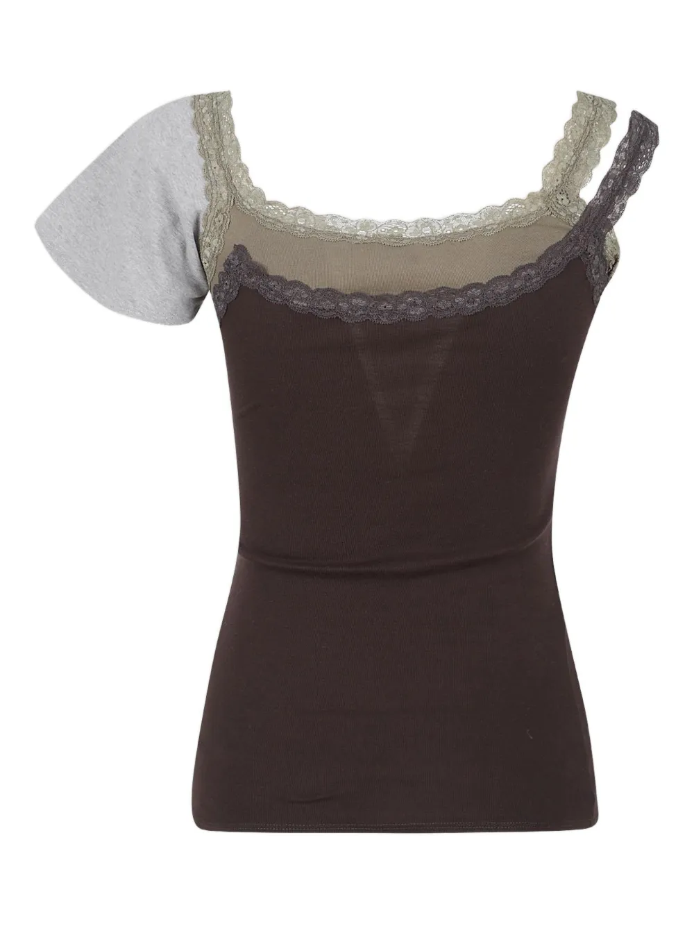 August Barron top con doble capa y ribete de encaje | Chalecos y camisetas | Image 2