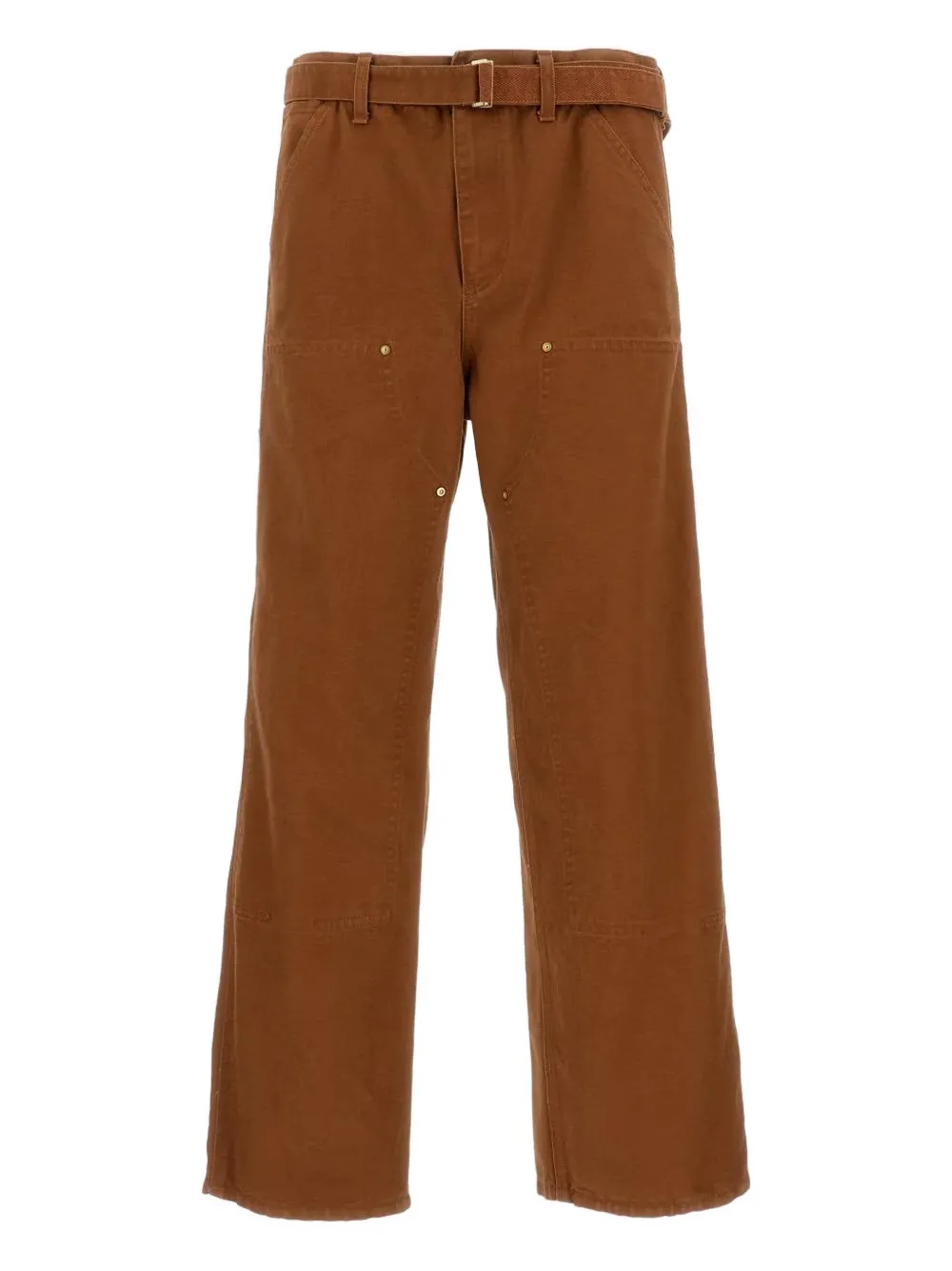 sacai belt duck trousers | Brown | Image 1