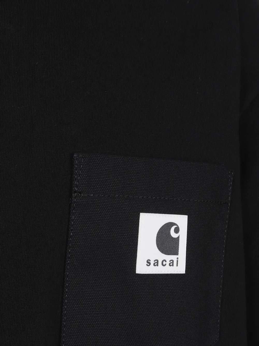 Sacai x Carhartt WIP Pocket T-shirt | Black | FARFETCH