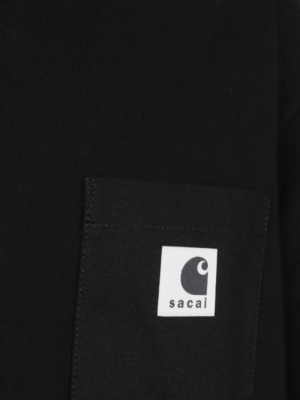 Sacai x Carhartt WIP Pocket T-shirt | Black | FARFETCH