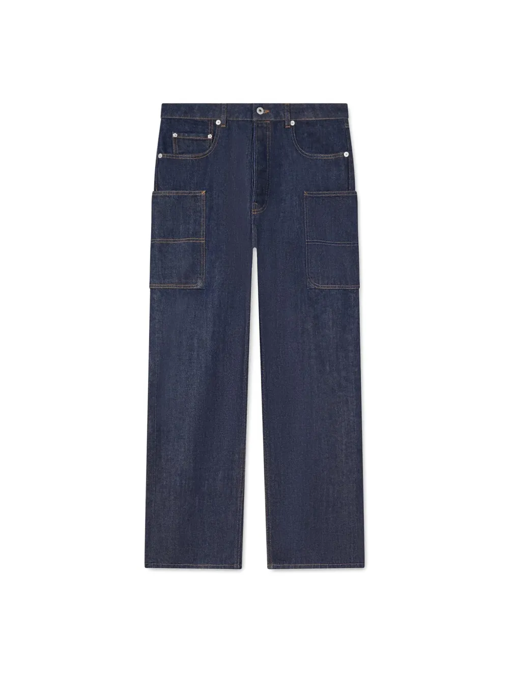 Kenzo Cargo Monkey Fit Jeans In Blue