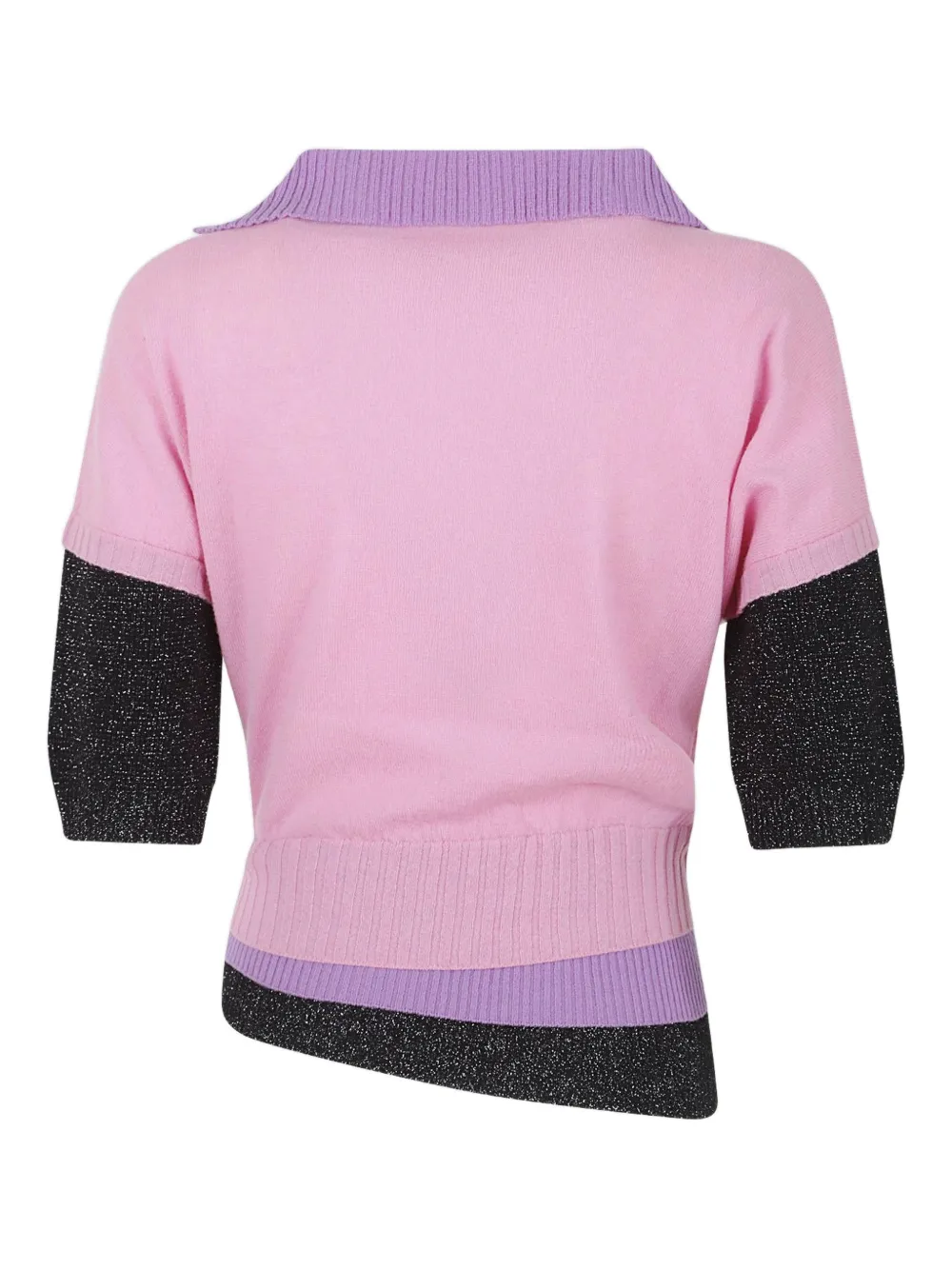 August Barron Layered-design Sweater In Multi