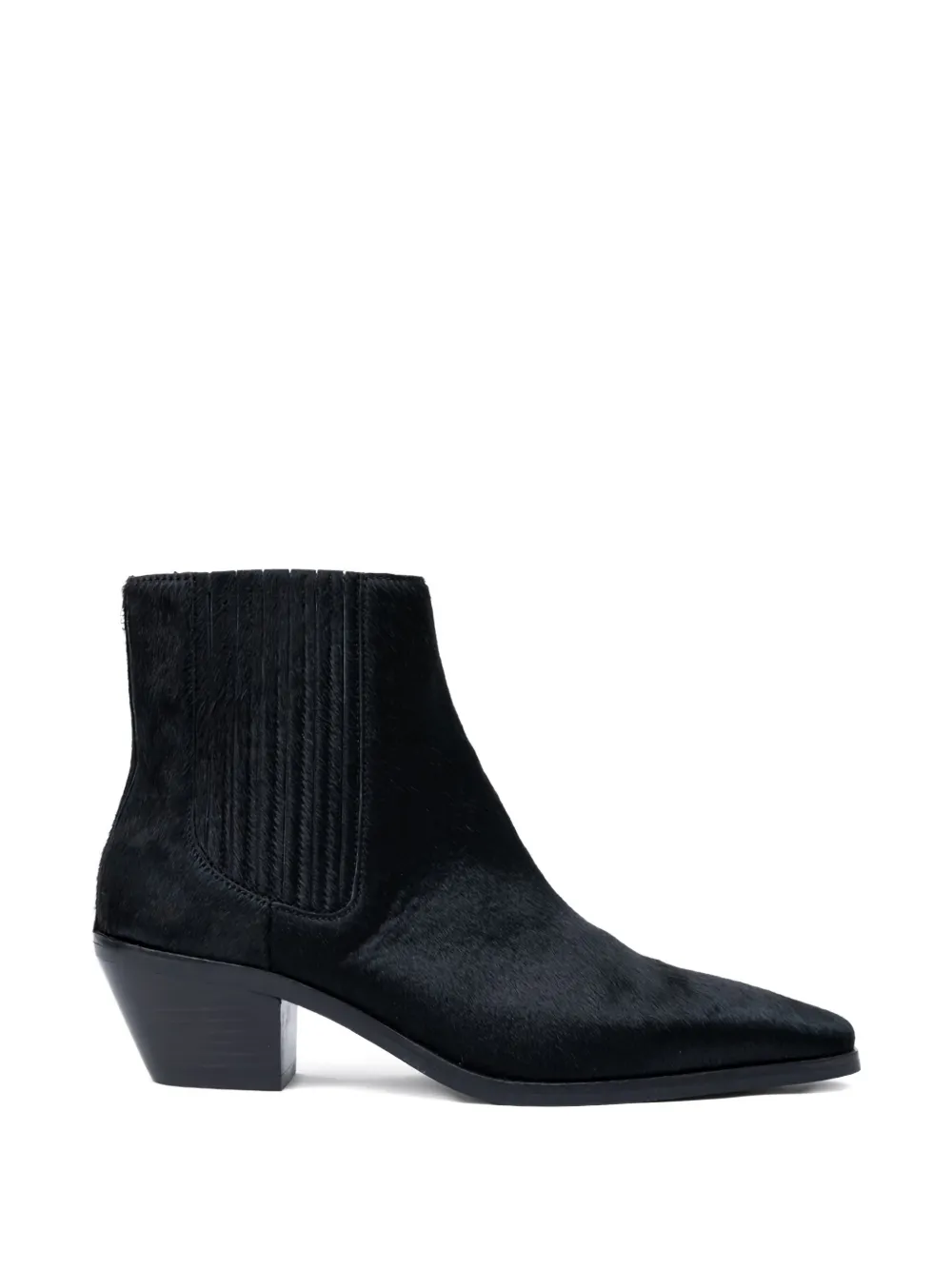 Hugo Boss Pointed-toe Panelled Boots In Black