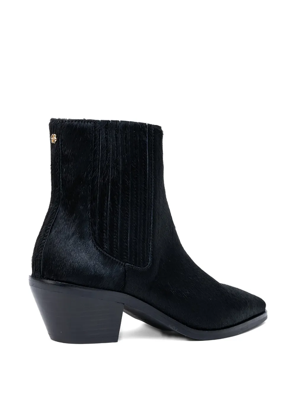 Hugo Boss Pointed-toe Panelled Boots In Black