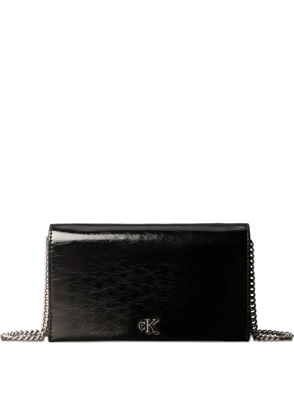 Calvin Klein chain-strap logo wallet | Black | Image 1
