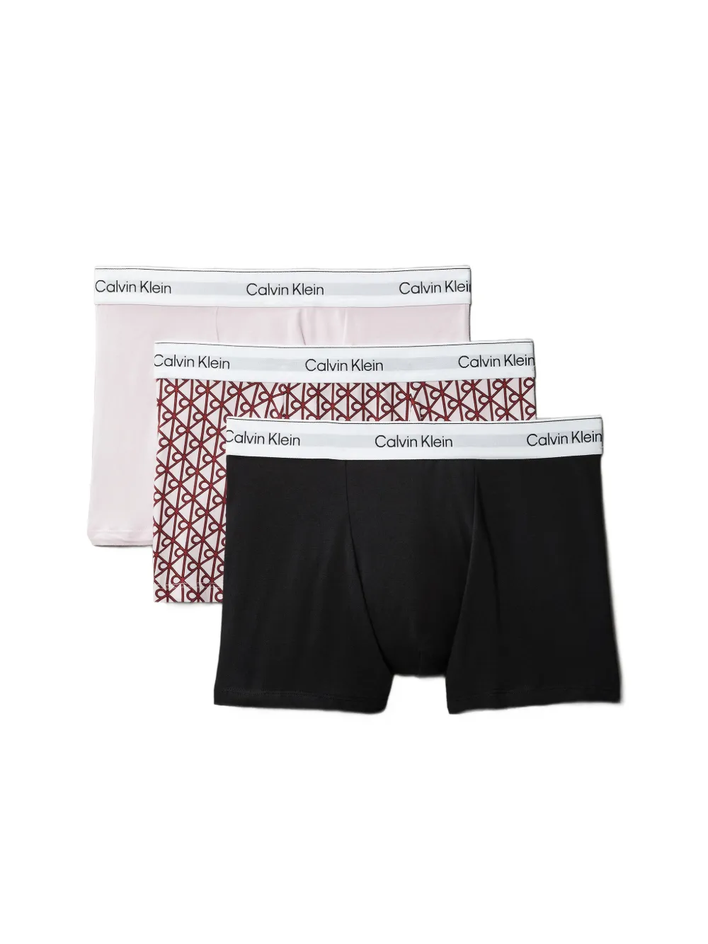 Calvin Klein patterned logo-waistband boxers (set of three) | White | Image 1