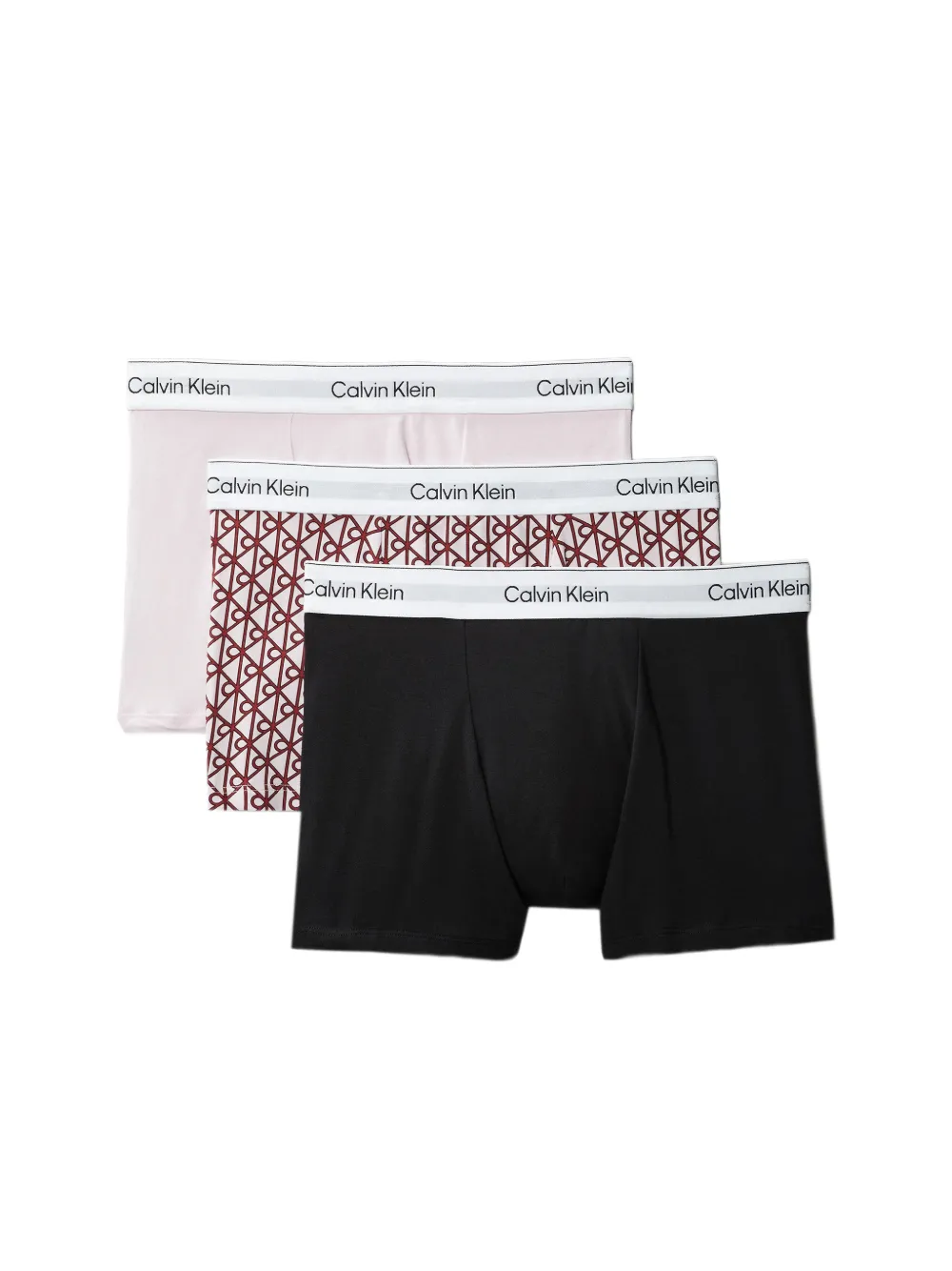 Calvin Klein patterned logo-waistband boxers (set of three) | White | Image 1