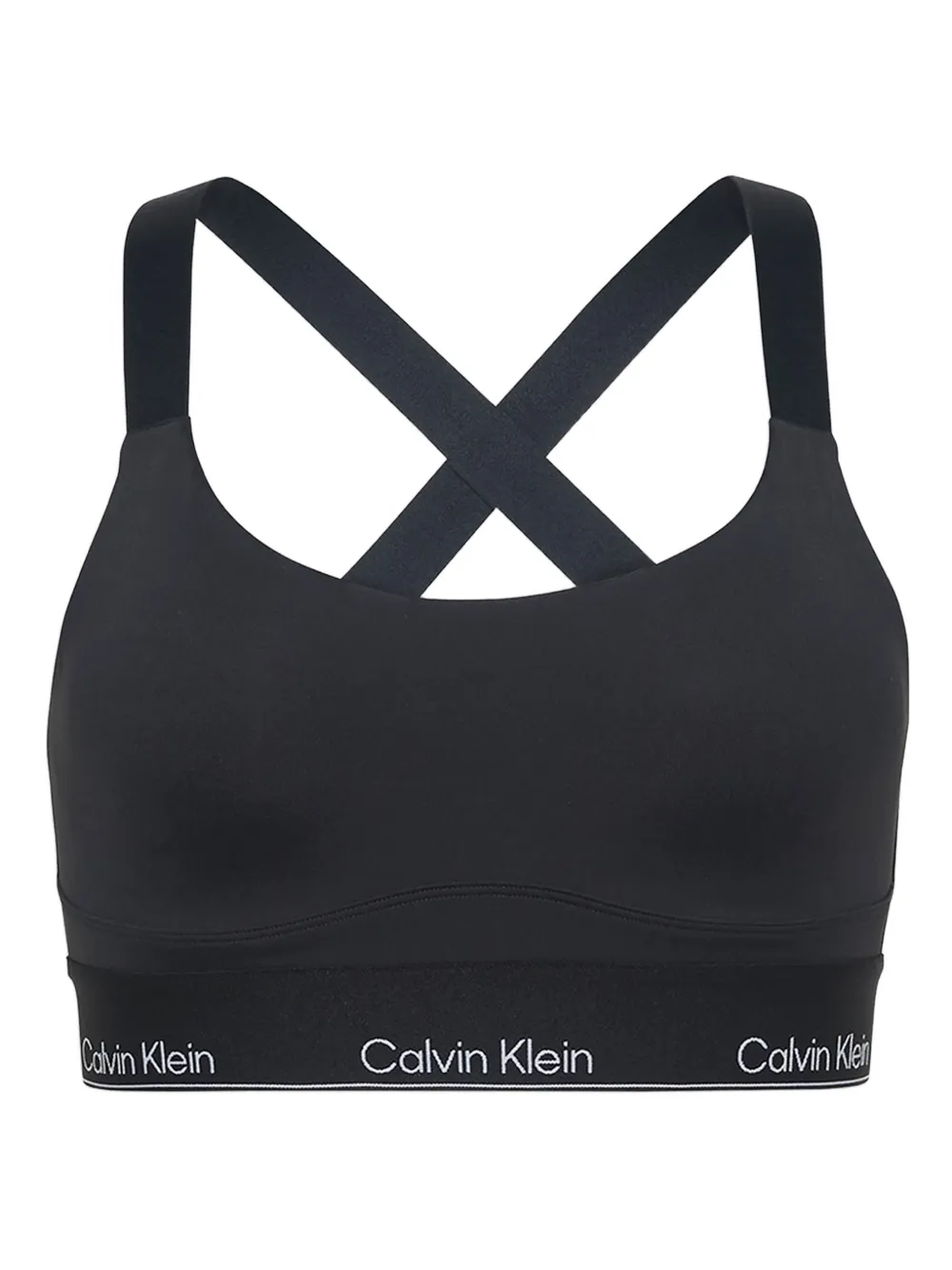 Calvin Klein crossover spors bra | Black | Image 1